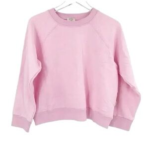 NWT AYR The BFF Pullover Light Blush Pink Soft Sweatshirt Cropped
